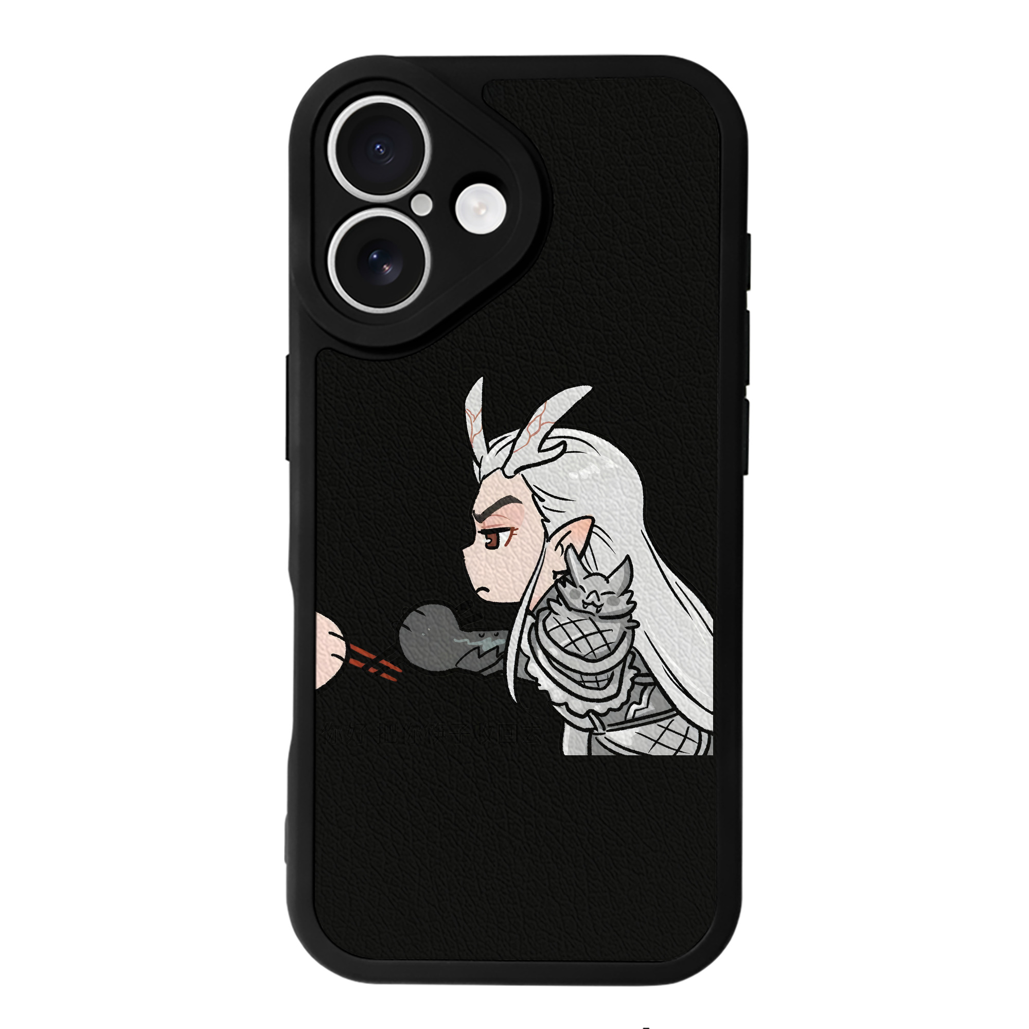 （画像用） Ne Zha 2 ナタ 魔童の大暴れ 【iPhone 16シリーズ対応】シリコンスマホケース（レザー調） 材質：シリコン